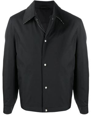 Ferragamo Contrast Collar Jacket - Black