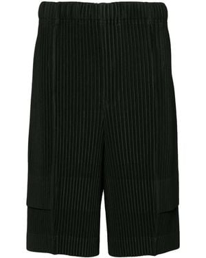 Homme Plissé Issey Miyake Cargo Pleated Shorts - Black