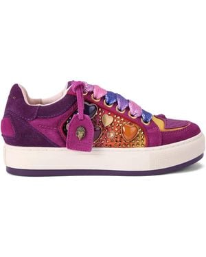 Kurt Geiger Southbank Tag Trainers - Purple