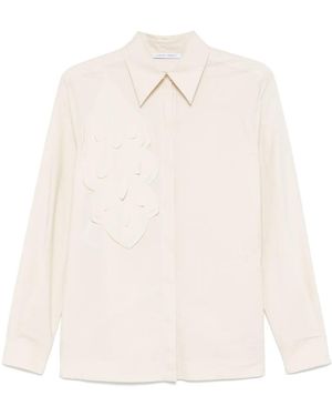 Alberta Ferretti Laser Cut-Detail Shirt - White