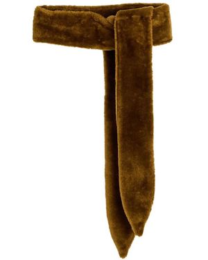 Nour Hammour Knotted Belt - Brown