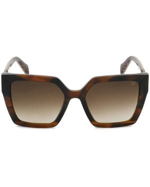 Blumarine Square-Frame Sunglasses - Brown