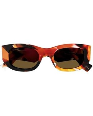 Gucci Logo Sunglasses - Orange