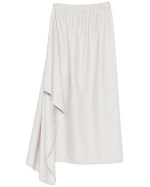 Dusan Ruffle-Detail Skirt - White