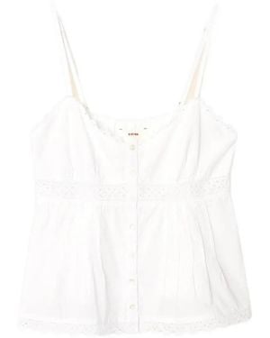 Xirena Alexia Broderie-Anglaise Top - White