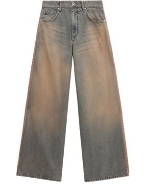 we11done Faded Panelled Jeans - Grey