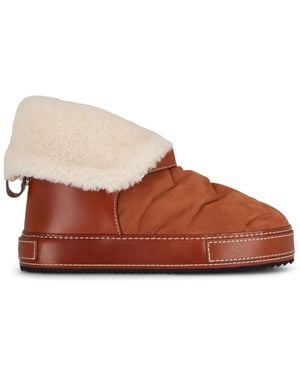 Chloé Maxie Shearling Boots - Brown
