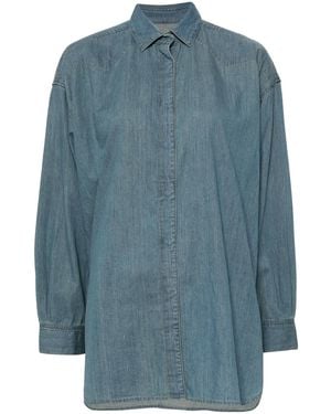Tu Es Mon Tresor The Oversized Denim Shirt - Blue