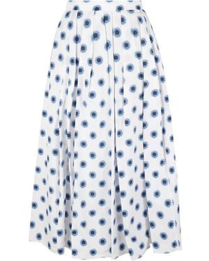 McQueen Falda Con Estampado Floral - Blanco