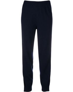 Stella McCartney Crochet-Detail Knitted Trousers - Blue