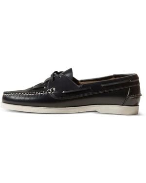 Hereu Saler Nautic Leather Boat Shoes - White