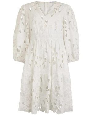 RED Valentino Cut-Out-Design Dress - White
