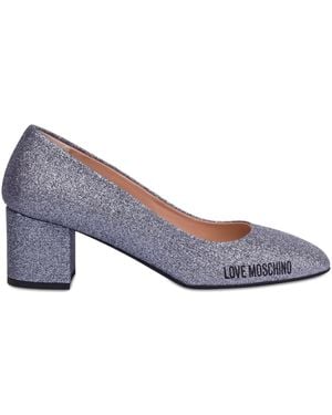 Love Moschino Pumps Im Glitter-Look - Mettallic