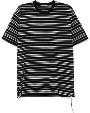 MASTERMIND WORLD Striped T-Shirt - Black
