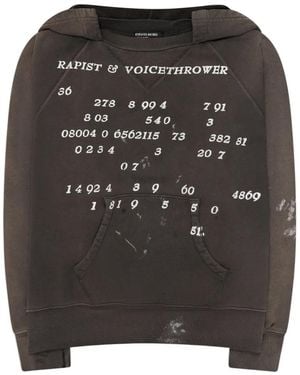 Enfants Riches Deprimes Voice Thrower Raglan Hoodie - Grey