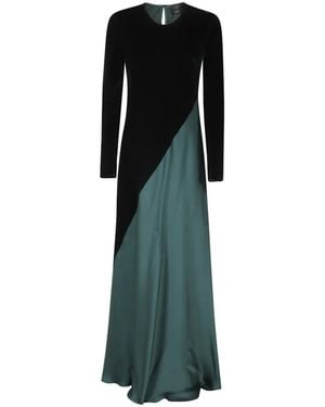 Antonelli Colour-Block Maxi Dress - Green
