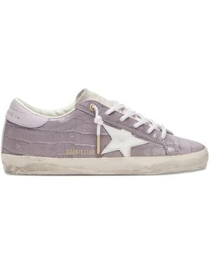 Golden Goose Super-Star Trainers - Purple
