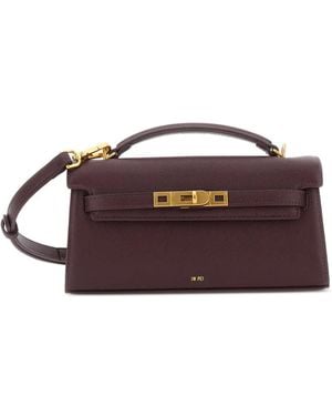 JW PEI Noor Textured Turn-Lock Tote Bag - Purple