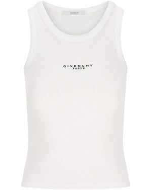 Givenchy Sleeveless Ribbed Top - Weiß