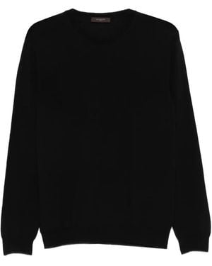 Zanone Pull À Col Rond - Noir