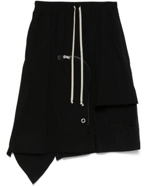 Rick Owens Wollen Mini-Rok - Zwart