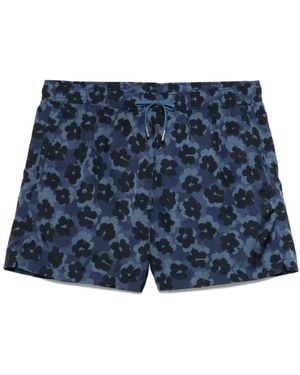 CDLP Floral-Print Swim Shorts - Blue