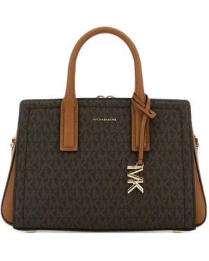 MICHAEL Michael Kors Small Laila Monogram-Print Tote Bag - Black