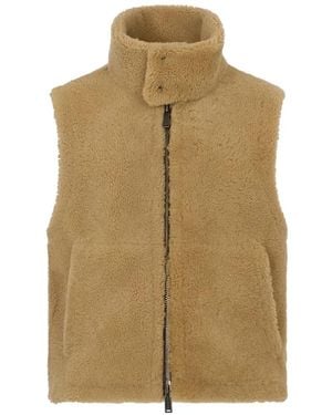DSquared² Shearling Vest - Natural