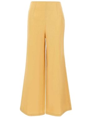 Faithfull the Brand Syna High-Rise Wide-Leg Trousers - Yellow