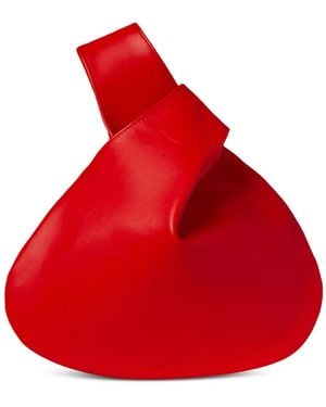 MARY SMALLWOOD Nexus Satin Clutch Bag - Red