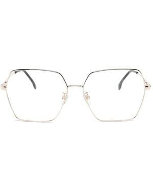 Carrera Brille Mit Geometrischem Gestell - Weiß