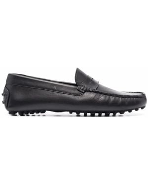 SCAROSSO Michael Square-Toe Loafers - Grey