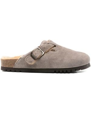 Scholl Fae Suede Mules - Gray