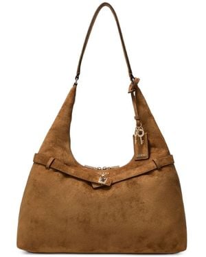 Guess Bolso De Hombro Ella - Marrón