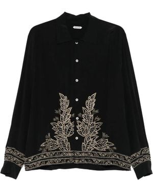 Bode Beaded-Embellishment Shirt - Black
