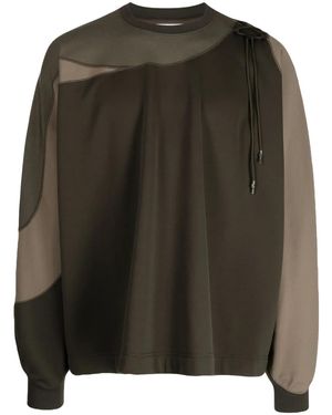 Yoshio Kubo Sweatshirt Mit Schnürung - Schwarz