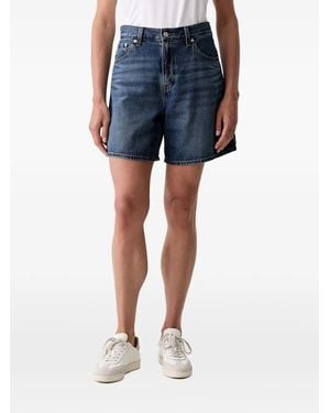 Levi's Shorts Denim A Vita Alta - Blu