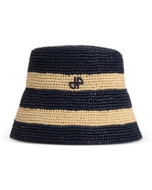 Patou Bob Rayé À Logo Brodé - Blue