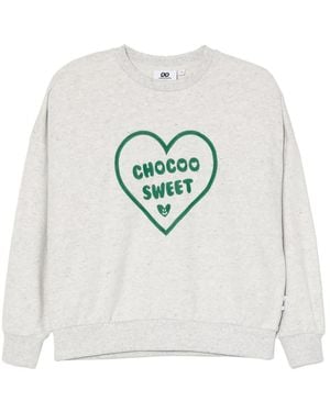 Chocoolate Logo-Embroidered Sweatshirt - Gray