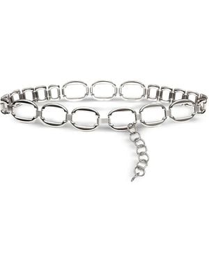 The Good Statement Chain-Link Belt - White