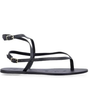 Manebí Buckle-Fastening Leather Sandals - White