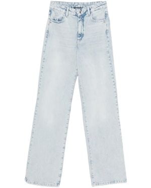Patrizia Pepe High-Waisted Straight Jeans - Blue