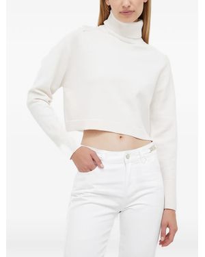 Morgan Roll-Neck Jumper - White