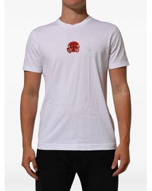 Dolce & Gabbana Dg Love Patch T-Shirt - White