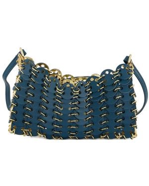Rabanne Bolso De Hombro Nano 1969 Reversible - Azul