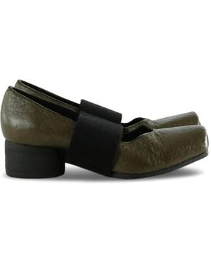 Uma Wang Ballerinas Mit Eckiger Kappe - Schwarz