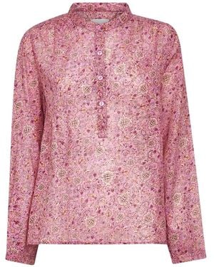 Isabel Marant Camicia Maria A Fiori - Rosa