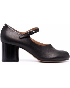 Maison Margiela Tabi Block-heel Ankle-strap Court Shoes - Multicolour