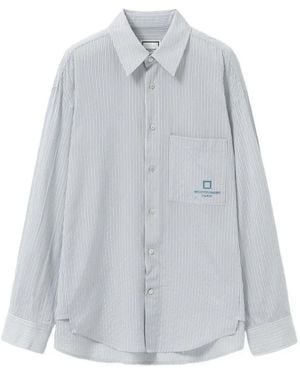 WOOYOUNGMI Striped Shirt - Grey
