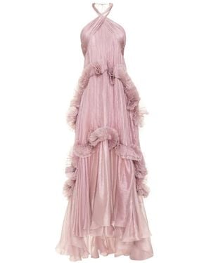 Maria Lucia Hohan Zadie Ruffled Maxi Dress - Pink